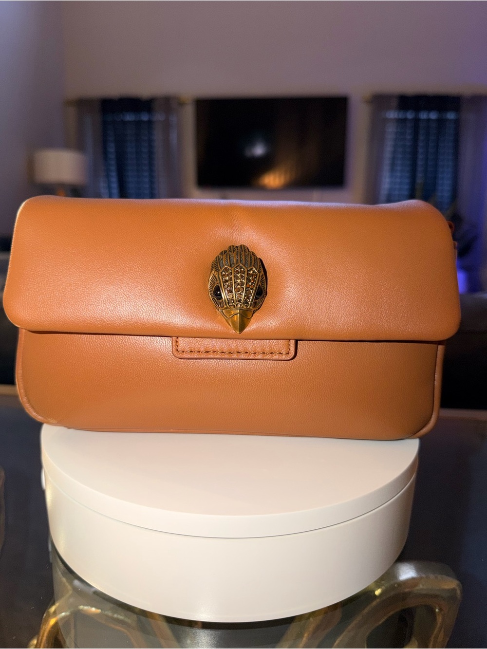 Kurt Geiger Mini Oxford Leather Shoulder Bag